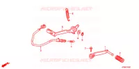 PEDALE pour Honda VTR 250 LD de 2016
