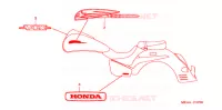 AUTOCOLLANTS pour Honda VTX 1300 S RETRO de 2003