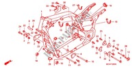 CADRE pour Honda VTX 1800 C Black crankcase, Chromed handlebar risers de 2006