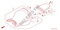 SELLE (VTX1800F) pour Honda VTX 1800 F Black crankcase, Chomed forks covers and handlebar de 2005
