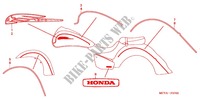 EMBLEME pour Honda VTX 1800 R Black crankcase, Chromed forks cover, Radiato chrome side cover de 2004