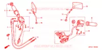 COMMODOS   POIGNEES   CABLES pour Honda VTX 1800 S RETRO SPOKE de 2003