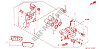 ETRIER DE FREIN ARRIERE pour Honda VTX 1800 S Black crankcase, Chromed forks covers de 2004