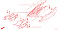 COUVERCLES LATERAUX pour Honda XR 125, Electric start  -1LA- de 2012