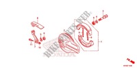 FLASQUE   MACHOIRES DE FREIN ARRIERE pour Honda XR 125, Electric start de 2012