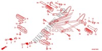 REPOSE PIED pour Honda XR 125, Electric start de 2012