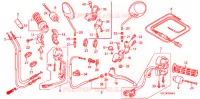 LEVIER DE GUIDON   CABLE   COMMODO (XL125V1/2/3/4/5/6) pour Honda 125 VARADERO série limité de 2004