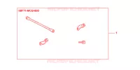 BARRE DE RENFORT DE GUIDON pour Honda 125 VARADERO LIMITED de 2005