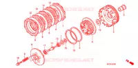 EMBRAYAGE pour Honda 125 VARADERO LIMITED de 2005