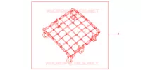 FILET BAGAGES NOIR pour Honda 125 VARADERO LIMITED de 2005