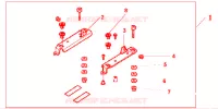 KIT FIXATION PLATINE TOP CASE XLV125 pour Honda 125 VARADERO LIMITED de 2005