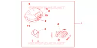 TOP CASE 45L pour Honda 125 VARADERO LIMITED de 2005