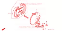 FLASQUE   MACHOIRES DE FREIN AVANT pour Honda XR 100 de 2001
