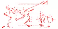 PEDALE pour Honda XR 100 de 1988
