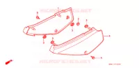 COUVERCLES LATERAUX pour Honda XR 100 de 1994
