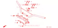 GUIDON   TE DE FOURCHE pour Honda XR 100 de 1995