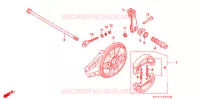 FLASQUE   MACHOIRES DE FREIN ARRIERE pour Honda XR 100 de 1998