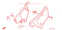 COUVERCLES LATERAUX pour Honda XR 200 R de 1985