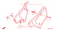 COUVERCLES LATERAUX pour Honda XR 200 R de 1987