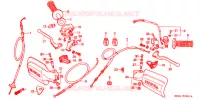 LEVIER DE GUIDON ('86 '93) pour Honda XR 200 R de 1987