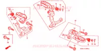 REPOSE PIED pour Honda XR 200 R de 1987