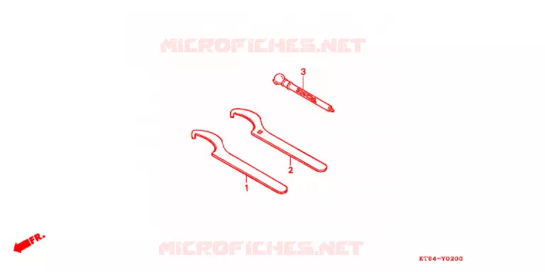 OUTILS Honda MOTO 200 XR 2000  XR200RY