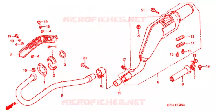 SILENCIEUX D'ECHAPPEMENT Honda MOTO 200 XR 2000  XR200RY