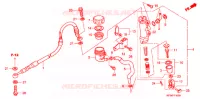 MAITRE CYLINDRE DE FREIN ARRIERE pour Honda XR 230 MOTARD de 2008