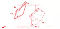 COUVERCLES LATERAUX pour Honda XR 250 de 2003