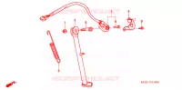 BEQUILLE LATERALE pour Honda XR 250 DIRT BIKE de 2007