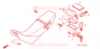 SELLE pour Honda XR 250 BAJA de 2003