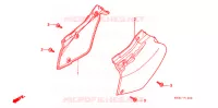 COUVERCLES LATERAUX pour Honda XR 250 BAJA Without speed warning light de 1995