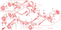 CLIGNOTANT pour Honda XR 250 BAJA With speed warning light de 1997