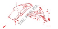 GARDE BOUE ARRIERE pour Honda XR 250 BAJA With speed warning light de 1997