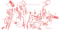 LEVIER DE GUIDON   CABLE   COMMODO pour Honda XR 250 BAJA With speed warning light de 1997