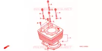 CYLINDRE pour Honda XR 250 BAJA With speed warning light de 1997