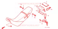 SELLE pour Honda XR 250 BAJA With speed warning light de 1997