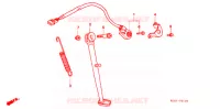 BEQUILLE LATERALE pour Honda XR 250 BAJA Without speed warning light de 1999