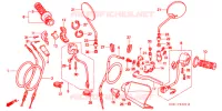 LEVIER DE GUIDON   CABLE   COMMODO pour Honda XR 250 BAJA Without speed warning light de 1999