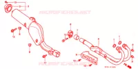 SILENCIEUX D'ECHAPPEMENT pour Honda XR 250 BAJA Without speed warning light de 1999