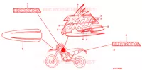 T (7) pour Honda XR 250 BAJA Without speed warning light de 1999