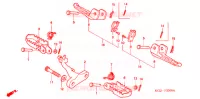 REPOSE PIED pour Honda XR 250 BAJA de 2000