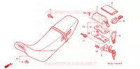 SELLE pour Honda XR 250 BAJA de 2000
