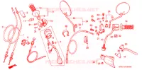 LEVIER DE GUIDON   CABLE   COMMODO pour Honda XR 250 L de 1991