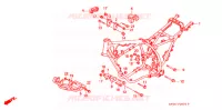 CADRE pour Honda XR 250 L de 1992