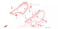 COUVERCLES LATERAUX pour Honda XR 250 L de 1992