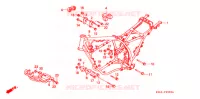 CADRE pour Honda XR 250 L de 1993