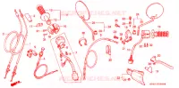 LEVIER DE GUIDON   CABLE   COMMODO pour Honda XR 250 L de 1993