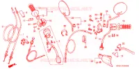 LEVIER DE GUIDON   CABLE   COMMODO pour Honda XR 250 L de 1995