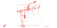 BEQUILLE pour Honda XR 250 L de 1996